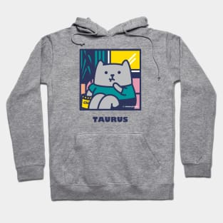 Quarantine Cat Zodiac Signs: Taurus cat Hoodie